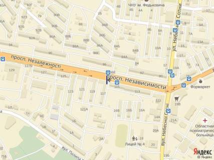 Cityscroll B in Chernivtsi проспект Незалежності, 117 scheme