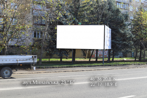 Билборд B в Ужгороде, 6х3  вул.Минайська, 23 "Б" фото 1