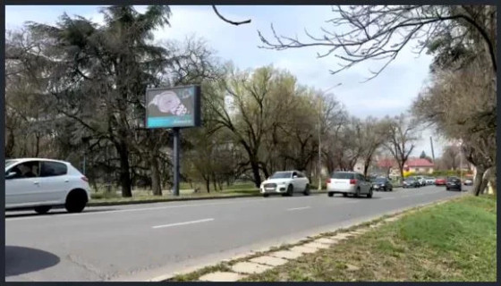 Видеоборд B в Ужгороде, 4х3  площа Дружби Народів, з'їзд з транспортного мосту - 619593 фото 1