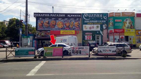 Билборд A в Кременчуге вул. ст. л-та Кагала, ринок "Плеяда" №02 (1х2 м.) фото 1