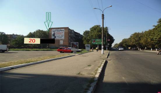 Білборд, Бігборд (Борд)  A у Смілі Соборна (центр) від дороги Фото 1