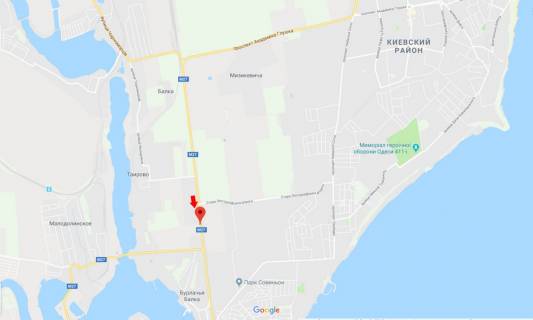 Билборд A в Одессе Одесса-Черноморск 22А схема