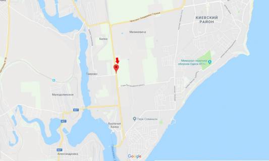 Билборд B в Одессе Одесса-Черноморск 26Б схема