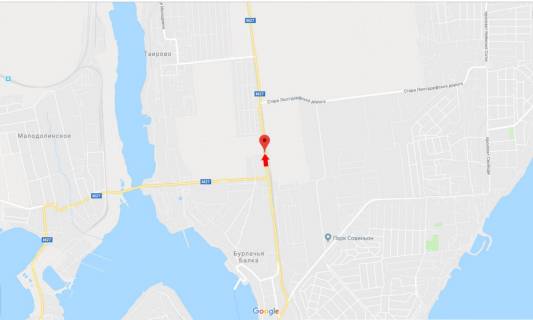 Билборд B в Одессе, 3х6  Одесса-Черноморск 23Б схема