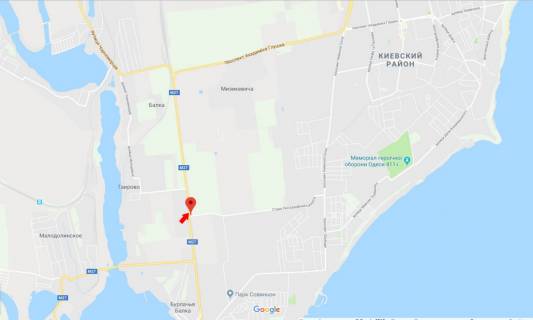 Билборд A в Таирове, 3х6  Одеса-Чорноморськ 24А схема