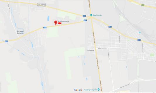 Билборд B в Хлебордарске, 3х6  Одеса - Рені 13+900 Б схема