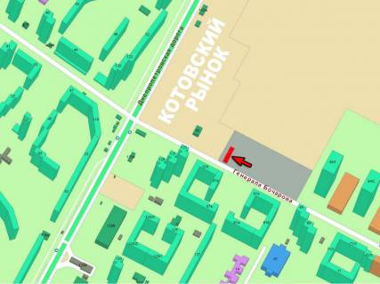 Билборд A в Одессе, 3х6  Владислава Бувалкіна вул. (Генерала Бочарова), 60 А схема