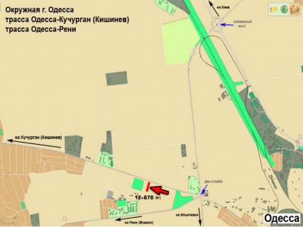 Billboard B in Odessa trasi, біллборд  Odessa - Kucurgan 12+670 B pole scheme