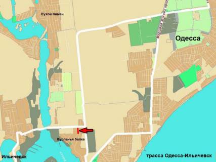 Билборд B в Бурлачьей Балке, Б  Одеса - Чорноморск 16+750 Б схема