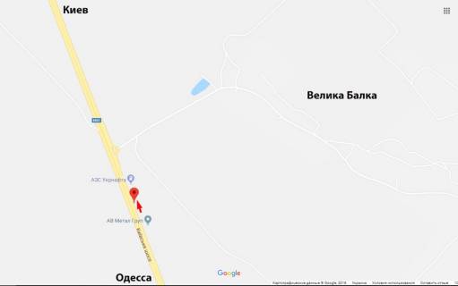 Билборд A в Одеських трасах, A  Одеса - Київ 455 км + 350 м 4А схема