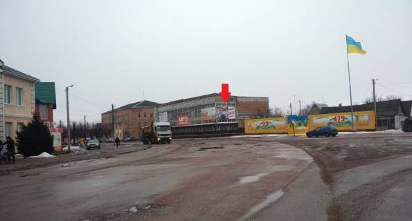 Билборд A в Житомире НОВОГУЙВИНСЬК вулиця Дружби Народів, 8 ЦЕНТР МІСТА. БК , ПОЛІССЯ ПРОДУКТ фото 1