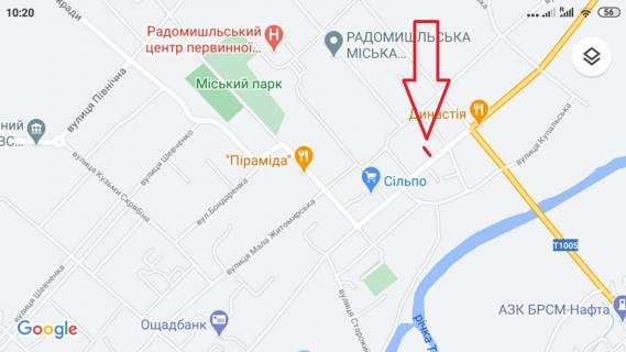 Citylight A in Radomyshl RADOMISL'̱ SOBORNA PLOSA. BAZAR centr, avtostancia, naproti univermag (do"Sil'po"-180m) v centr A scheme