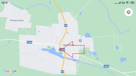 Билборд B в Житомире ЧЕРНЯХІВ. Вул. Володимирська 2. центр, универмаг, маркети"КВАРА""ТРЕШ"  "БІРРЛІН", в напр. КОРОСТЕНЬ низ схема