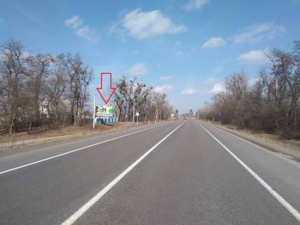 Билборд B в Коростене с.Оліївка в Житомир, 1.8 км до Житомира, перед розвязкою. (Коростень-Житомир. Оліївська ОТГ) Б фото 1