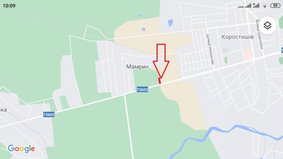 Билборд B в Коростышеве КОРОСТИШІВ, Вул. Київська, АЗС "ОККО", АЗС "КЛО", вїзд з Житомира 100м. Б схема
