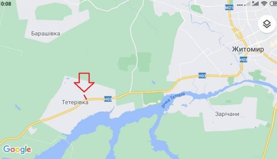 Билборд B в Тетеревке с. Тетерівка,ЦЕНТР. 1,8 км в Житомир (ХМЕЛЬНИЦЬК-ЖИТОМИР)будмаркет.ДАЧНИЙ МАСИВ. Б ст. схема