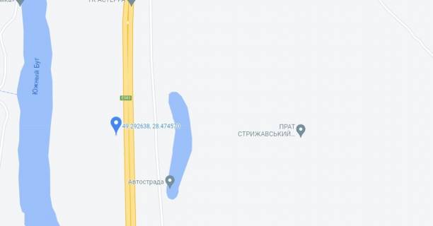 Ситилайт B в Гайсине м. Гайсин  вул. Центральна , 73   ( Спутник) схема