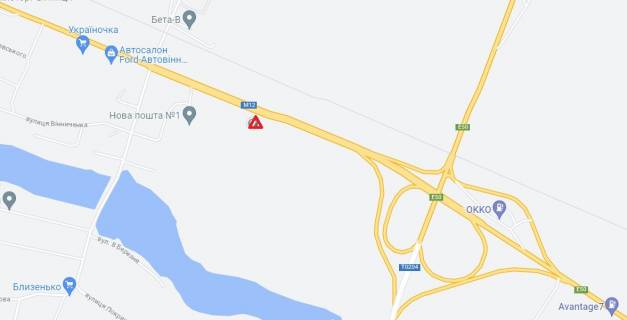 Билборд A в Могилев-Подольском Вул.Полтавська , 89 ЦРЛ РЕС  схема