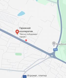 Билборд B в Виннице Хмельницьке шосе в'їзд СТО  схема