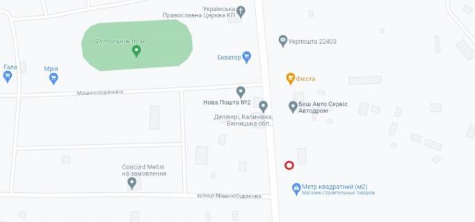 Білборд, Бігборд (Борд)  B у Калинівці, 1,20х1,80  м. Калинівка вул. Незалежності, 67 схема