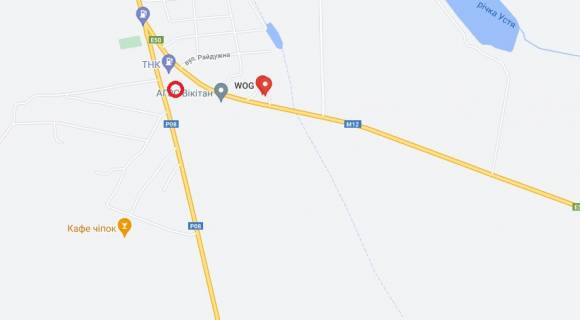 Билборд A в Немирове м. Немирів вїзд  на м. Гайсин , м. Брацлав схема