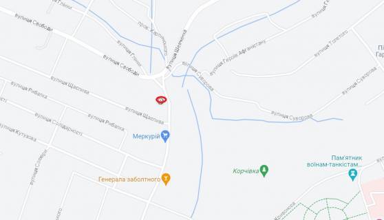 Billboard A in Zhmerynka m. Zmerinka ,st. Privokzal'na  (fasad) scheme