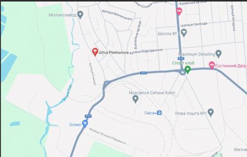 Билборд A в Гайсине, 3х6  м.Гайсин вул.Плеханова (на перехресті вул.Південна сторона) схема