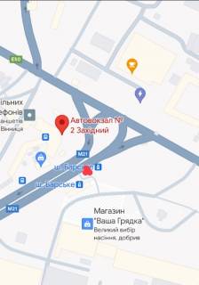 Призма B в Виннице Барське шосе біля Західного автовокзалу ПРИЗМА - 489777 схема