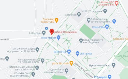 Citylight B in Ladizhin st.Procisina bila TC Komfort  m. Ladizin scheme