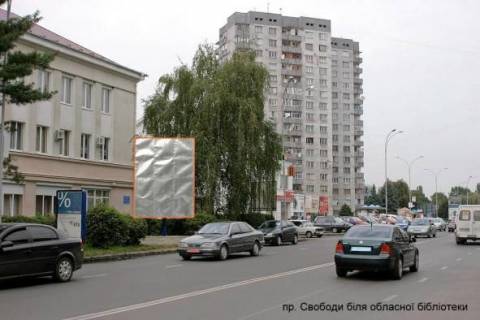 Билборд B в Ужгороде, 3x6  пр. Свободи 16 фото 1