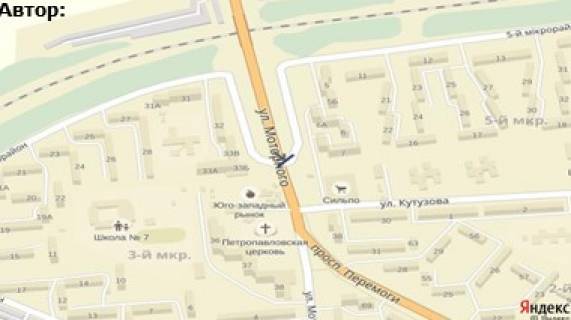 Билборд B в Лозовой, 3х6  вул.Моторного/вул.Шлях (Торговий Центр, с-т "Сільпо", 5м-н) схема