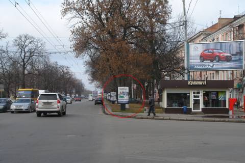 Ситилайт A в Полтаве, 1,2х1,8  вул. Соборності (Жовтнева), 46 (L1) фото 1