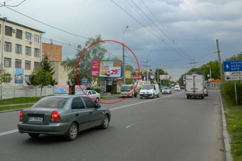 Билборд B в Полтаве, 3х6  вул. Сінна (зуп. «ДТСАФ») білборд фото 1