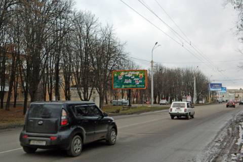 Билборд B в Полтаве, 3х6  вул. Сінна, 34 білборд фото 1