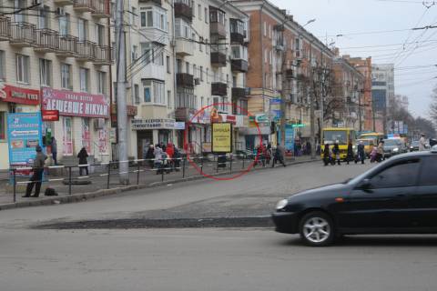Ситилайт B в Полтаве, 1,2х1,8  вул. Соборності (Жовтнева), 49 (пішохідний перехід) фото 1