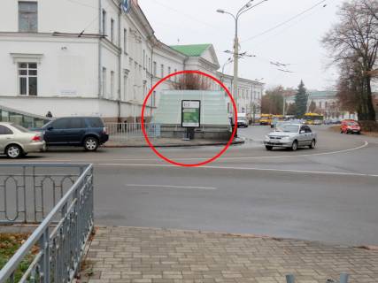 Ситилайт B в Полтаве, 1,2х1,8  вул. Соборності (Жовтнева), 33  (зупинка "Будинок зв`язку") фото 1