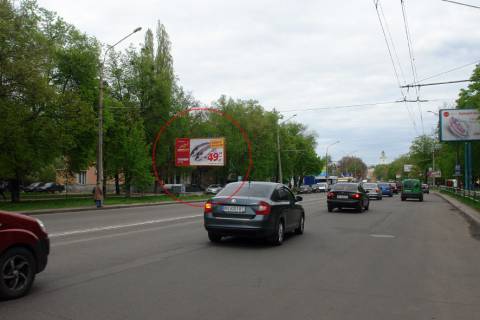 Billboard B in Poltava, 3х6  st. Evropejs'ka, 42-A Photo 1
