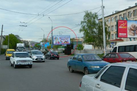 Билборд A в Полтаве, 3х6  вул. Сінна (зуп. «ДТСАФ») білборд фото 2