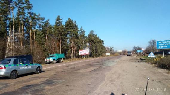 Билборд B в Олиевке, 3x6  Траса Житомир-Коростень с.Оліївка ст Б фото 1