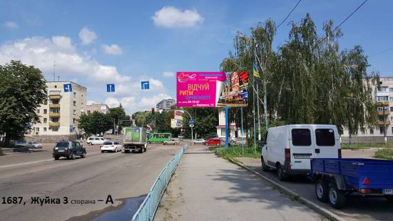Білборд, Бігборд (Борд)  A у Житомирі Жуйка ул., 3 (телеканал СК1, выезд из города в сторону Бердичев) Фото 1