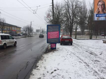 Билборд A в Житомире, 1,2x1,8  Вокзальна вул., 20 (З/д вокзал, АЗС,маркет «Олді») фото 1