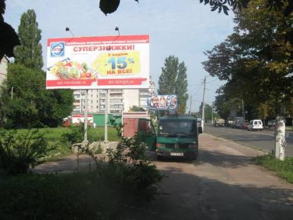 Билборд B в Житомире, 3x6  Вокзальная ул., 20 (спальный р-н, супермаркет Вопак, АЗС) фото 1