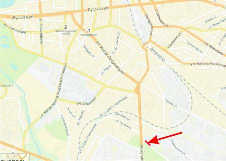 Билборд A в Тернополе вул.Микулинецька схема