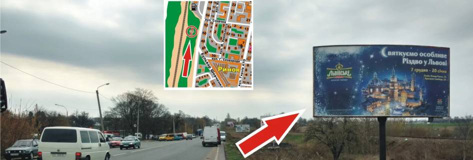 Билборд A в Нововолинську м. Нововолинськ, вул. Шевченка, 50 фото 1