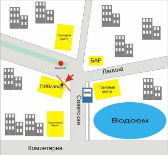 Білборд, Бігборд (Борд)  A у Славуті схема