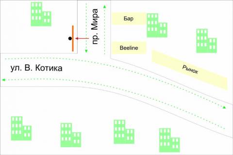 Билборд A в Шепетовке схема