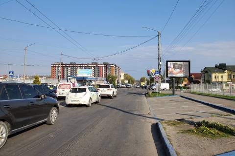 Billboard A in Khmelnitsky, 2,32*3,14  perehresta av.Miru - st.Trudova #1, nepodalik: avtorinok zapcastin, avtosalon "Mersedes", "Tojota", "Skoda", "Hundaj", "Kia", "Pezo" Photo 1