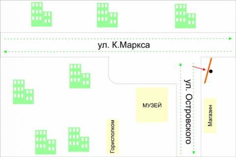 Билборд A в Шепетовке схема