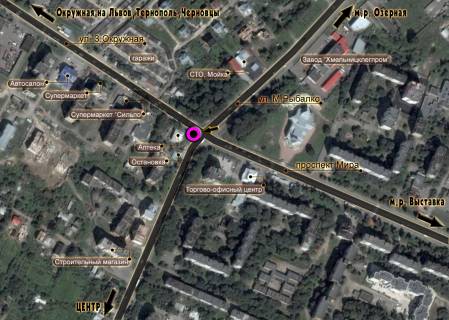 Билборд A в Хмельницком схема