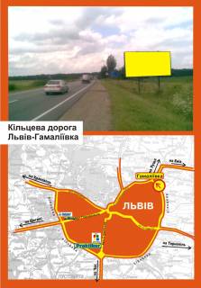 Білборд, Бігборд (Борд)  A у Львові Кільцева Львів-Гамалієвка (виїзд зі Львова) Фото 1
